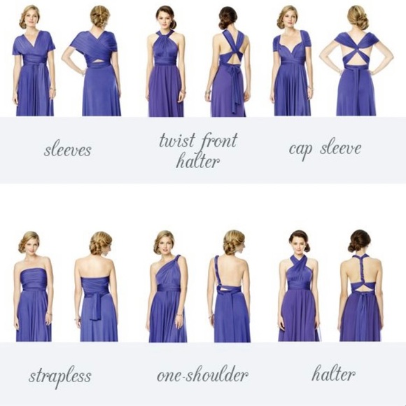 FITS ALL SIZES 6 to 22 - Eliza and Ethan Wrap/Infinity Dress - Rose - Picture 4 of 4